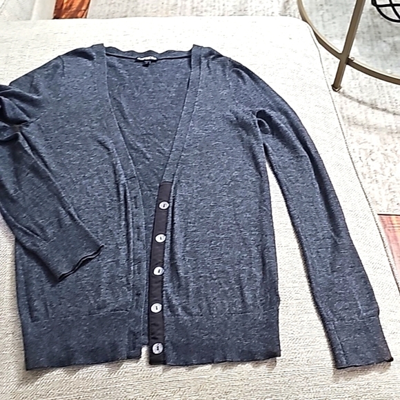 Express Cardigan button down front gray size small - Picture 1 of 7